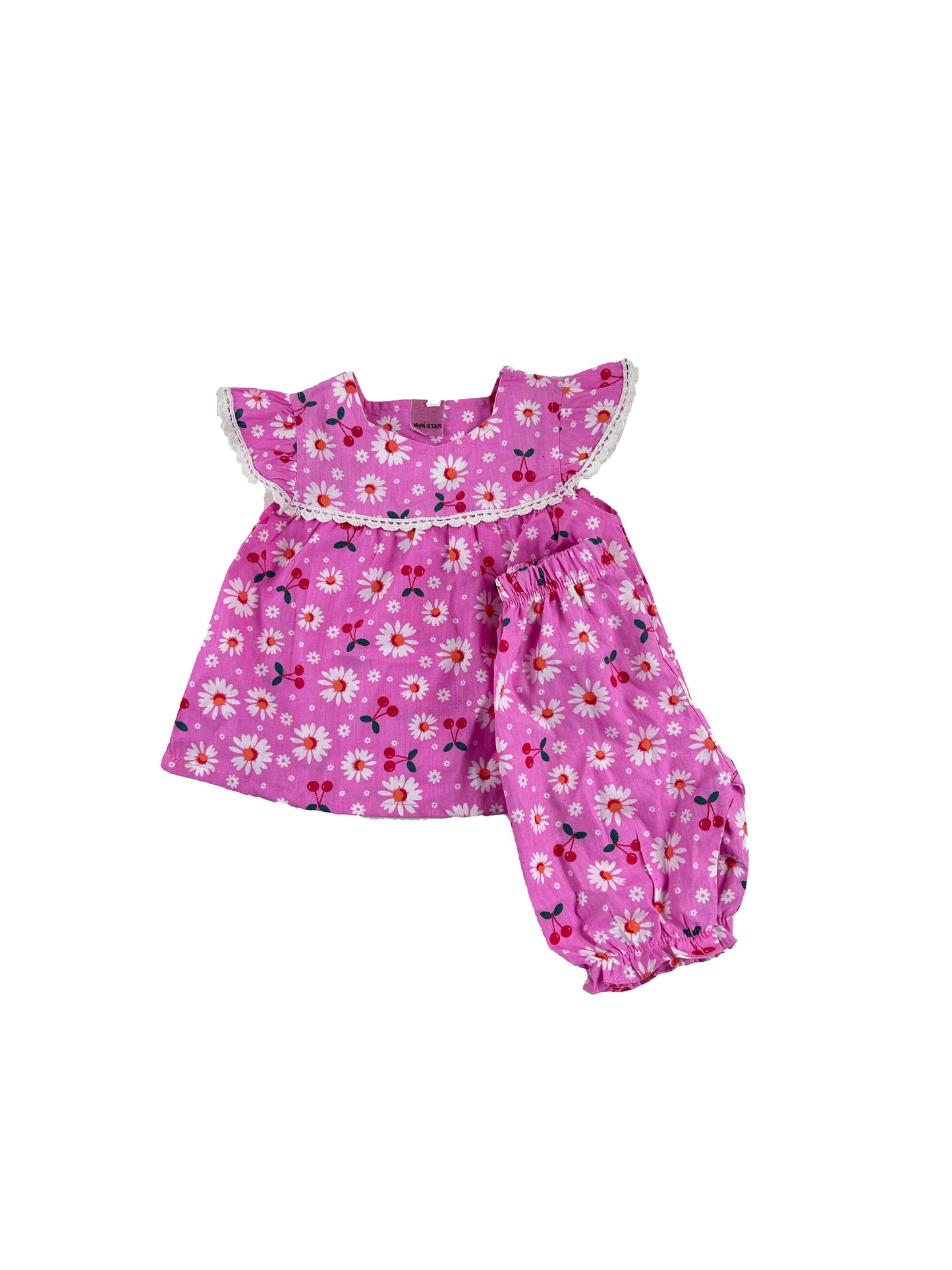 1Yr - 4Yrs Girl Cherry Cute Pink Suit For Girls BG GS249