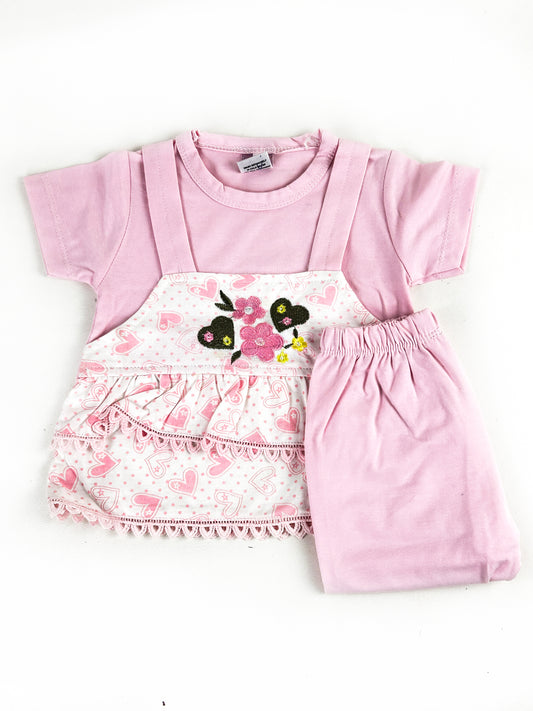 3Mth - 9Mth Pink Baby Suit For Newborns NBS536