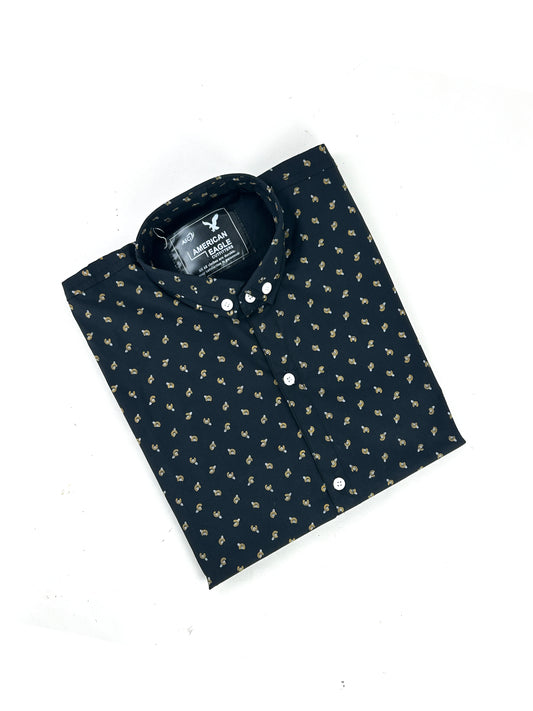 Black Casual Shirt For Men MCS78