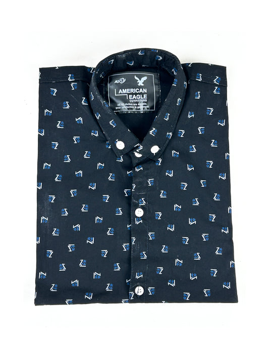 Black  Casual Shirt For Men MCS79