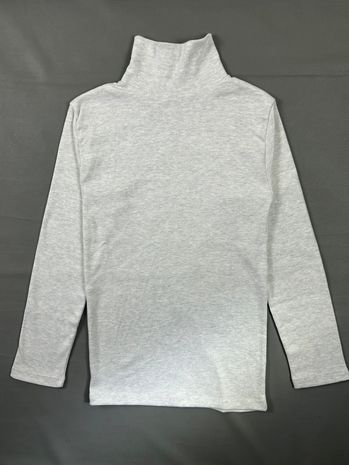Men's Plain Whitish Grey High Neck MHN20
