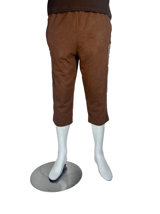 Rust Brown Polo Cargo 3-QTR Short for Men AA MS117