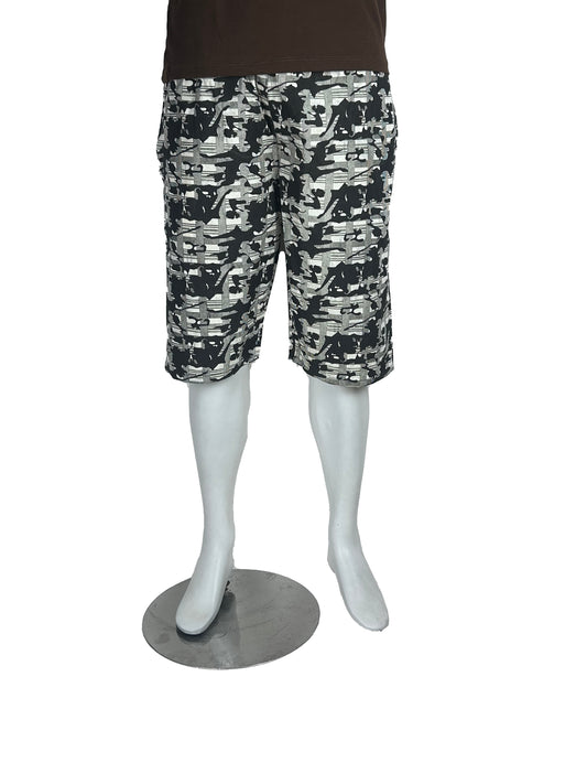 White Camo Cotton Short for Men MS103