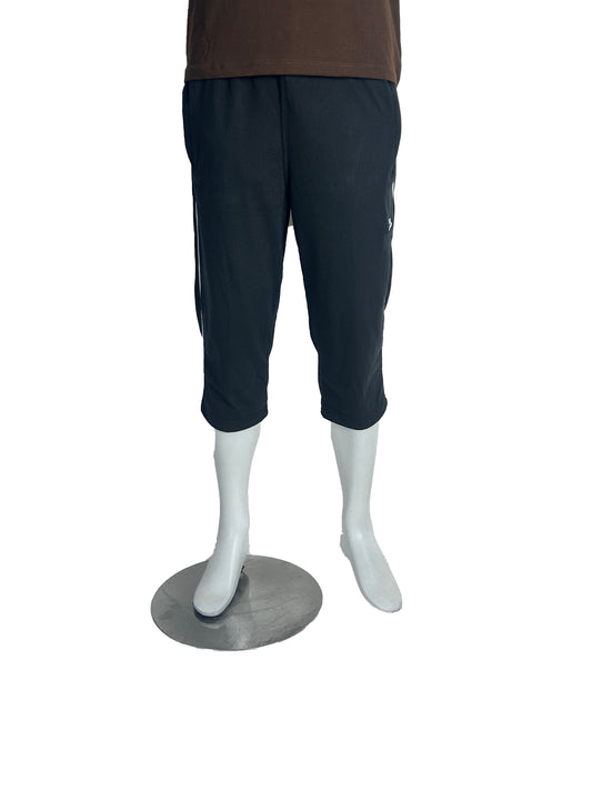 Black Cargo 3-QTR Short for Men AA MS112