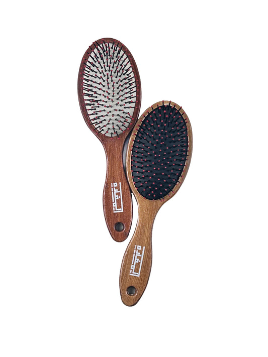 Wood Multicolor Hair Brush Design No 02 GHB23