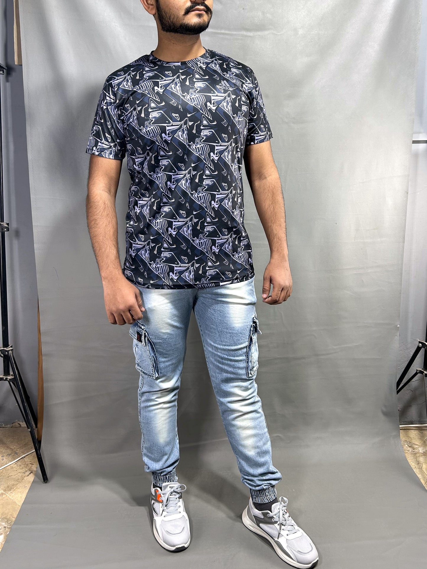 Light Blue Stretchable Jeans For Men MT-221