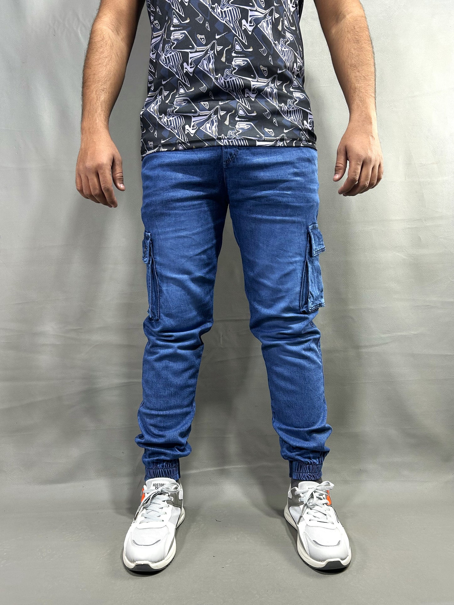 Blue Stretchable Jeans For Men MT-223