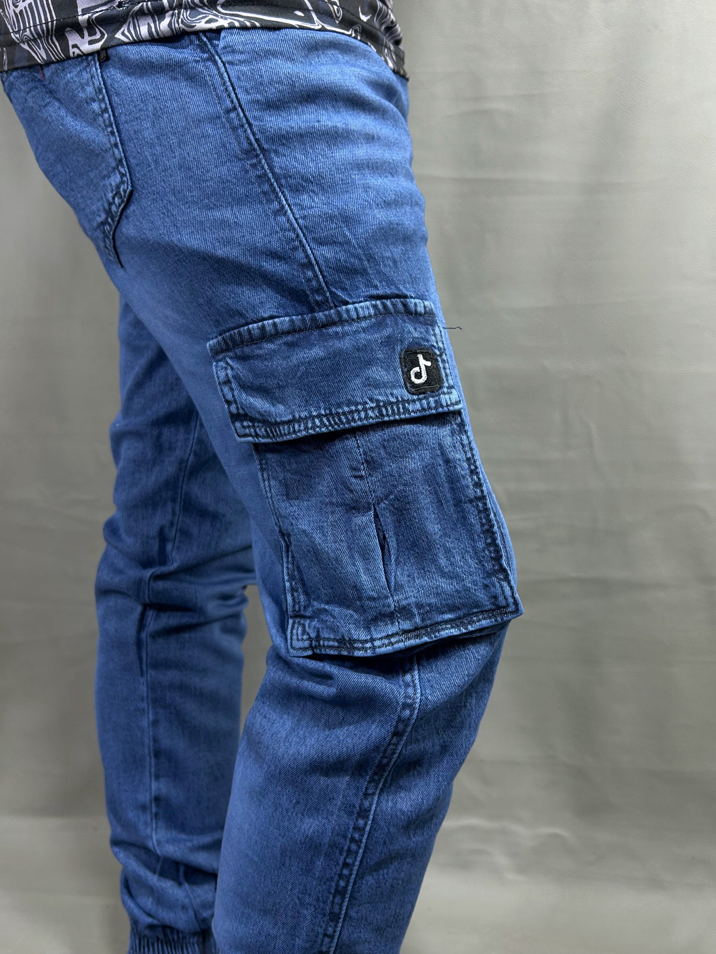 Blue Stretchable Jeans For Men MT-223