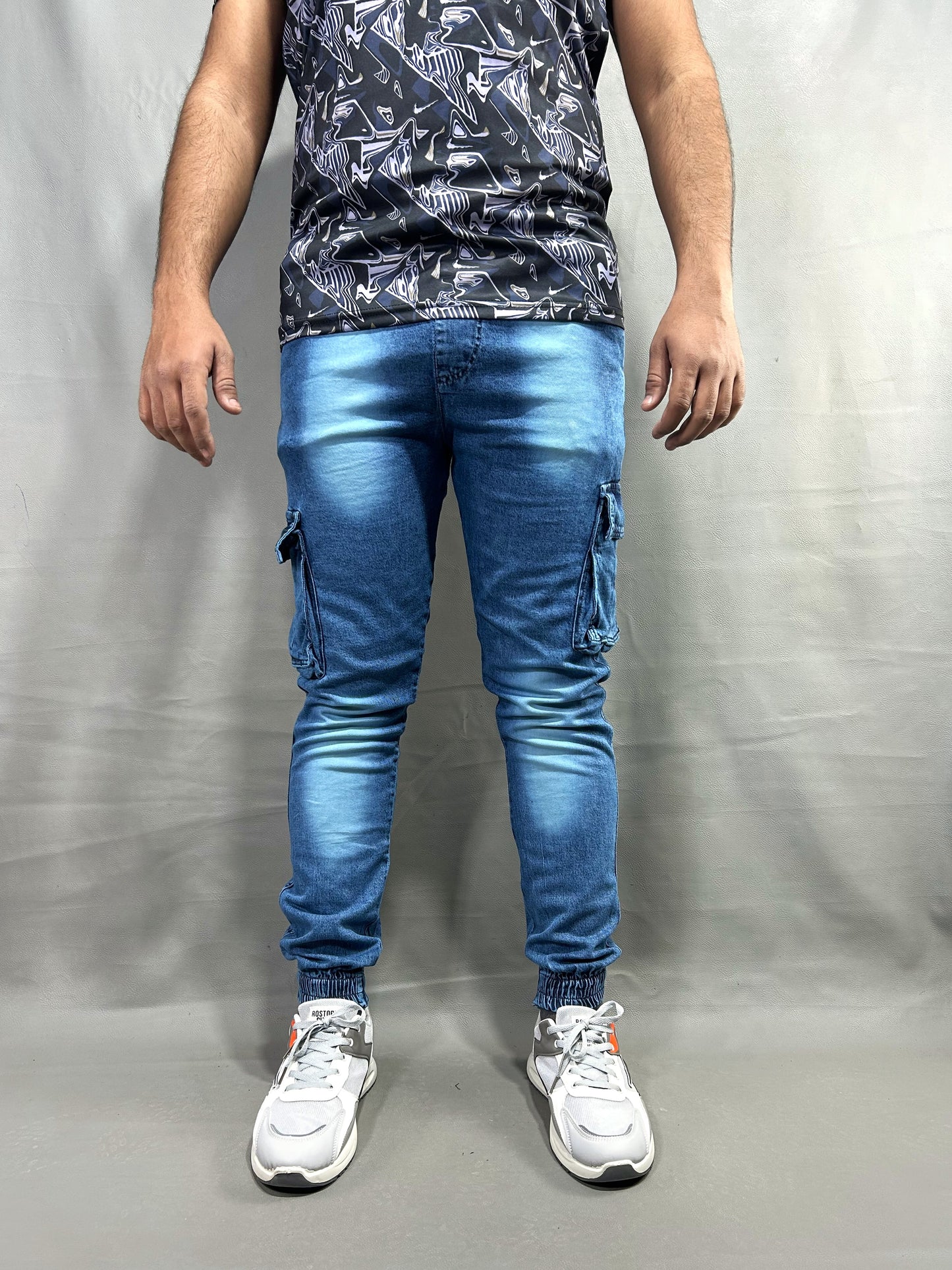 G Blue Stretchable Jeans For Men MT-222