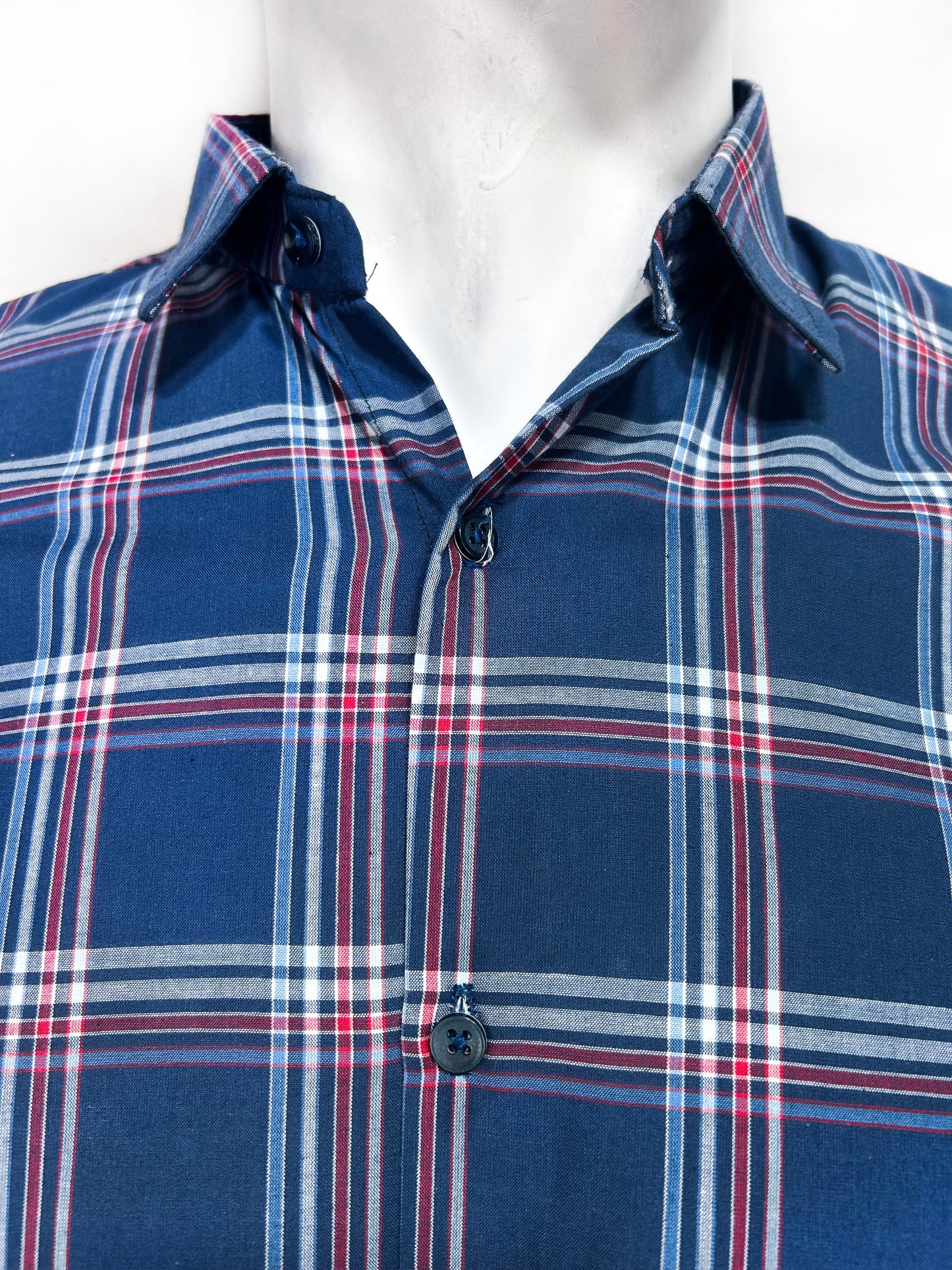 Blue Checks Casual Shirt For Men MCS70