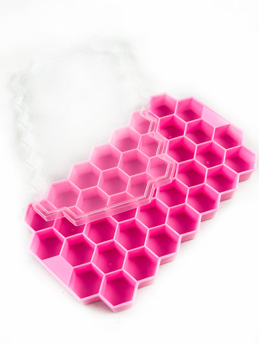 Multicolor Hearts Ice Cubes Tray (37 Cubes)