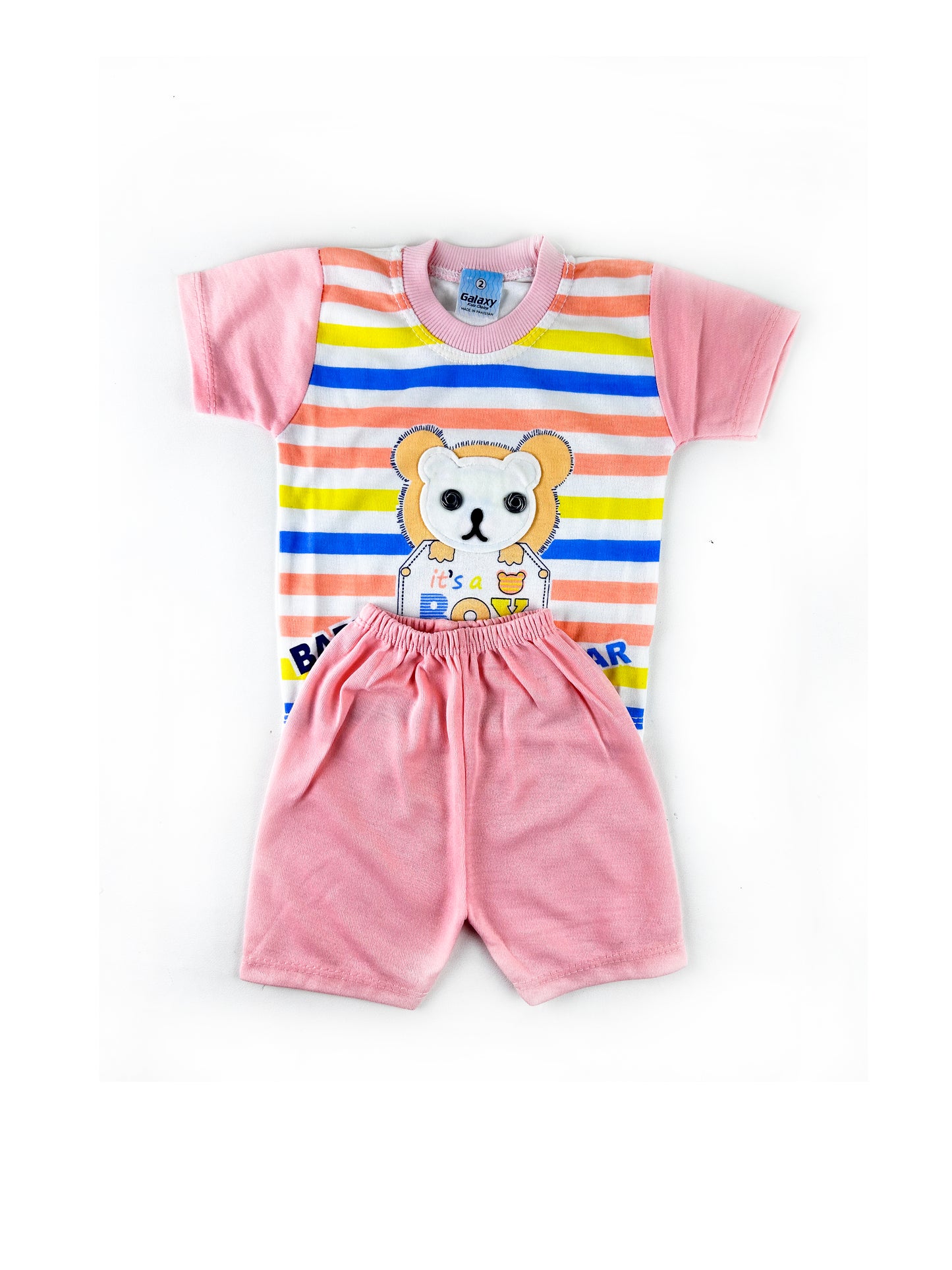 3Mth - 9Mth Boy Light Pink Baba Suit For Newborns HG NBS432