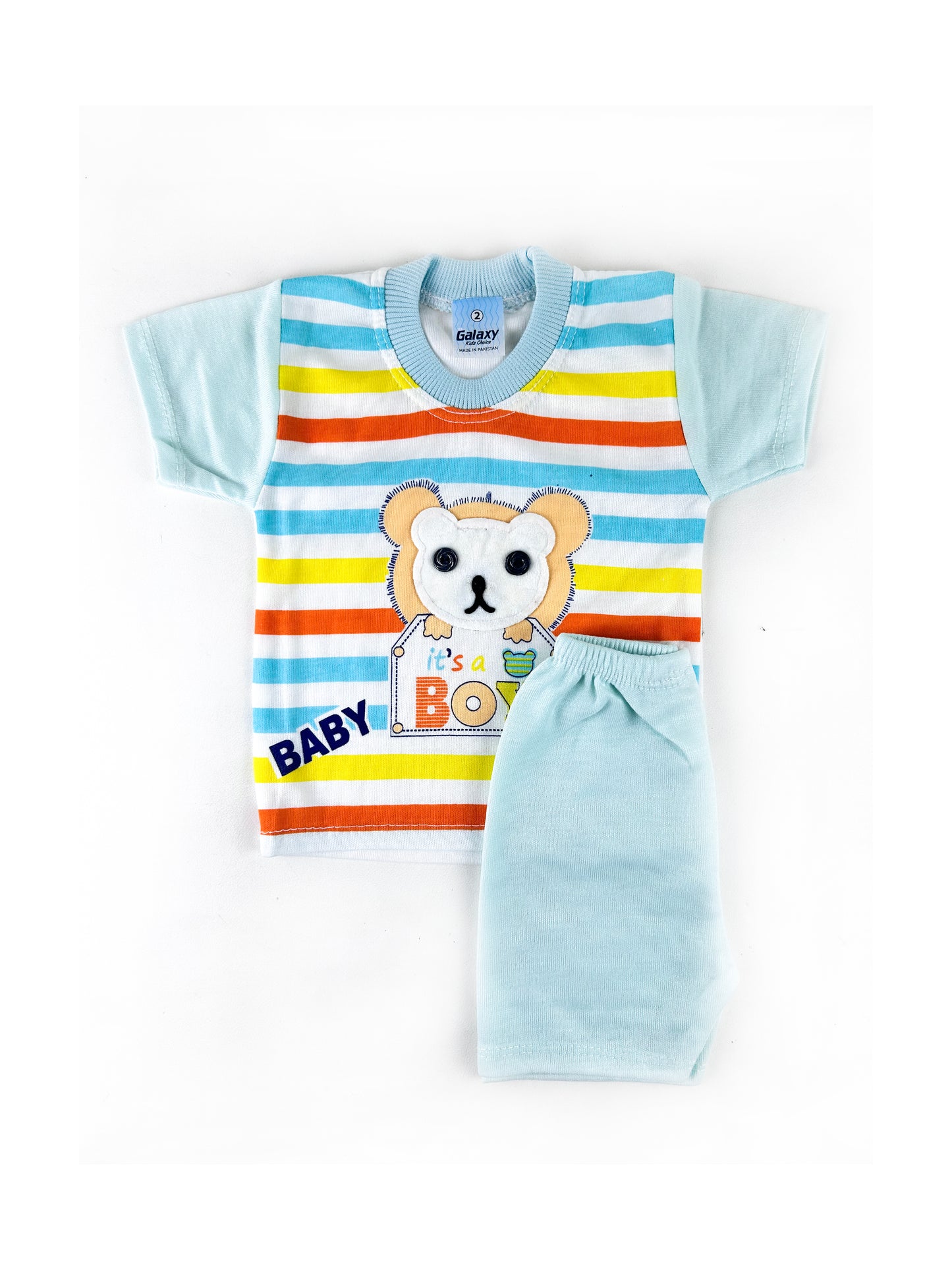 3Mth - 9Mth Boy Light Blue Baba Suit For Newborns HG NBS434