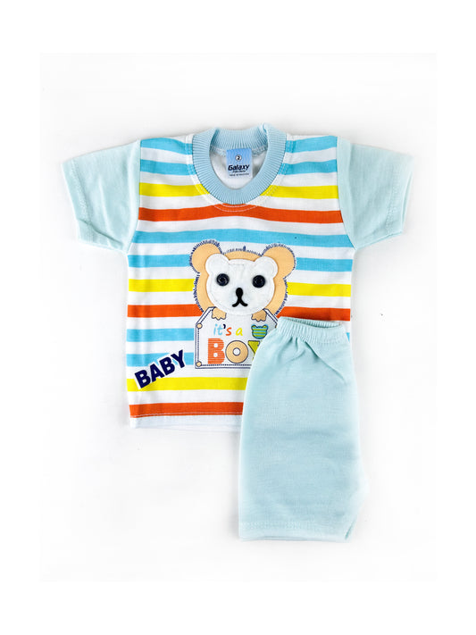 3Mth - 9Mth Boy Light Blue Baba Suit For Newborns HG NBS434