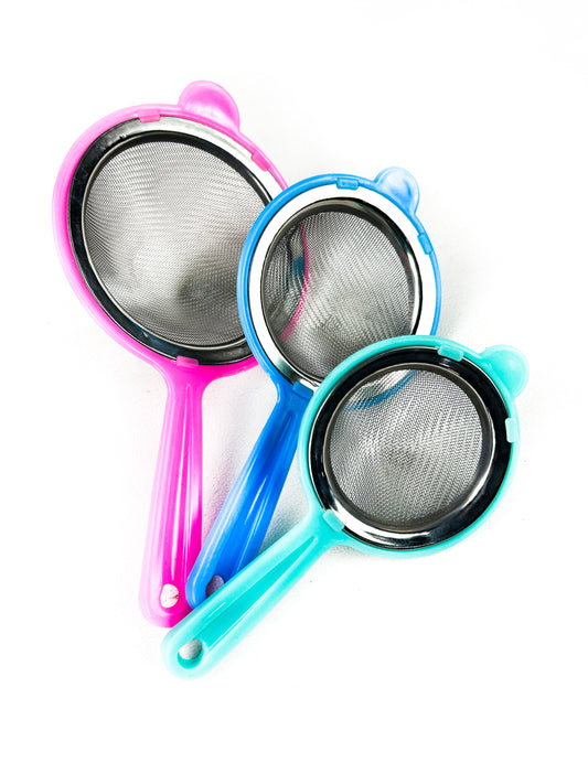 Multicolor Pack of 3 Tea Strainer Set