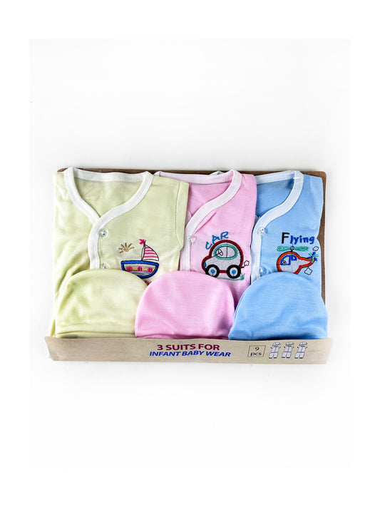 0Mth - 3Mth  Car 9Pcs Gift Set For Newborn HG NBGS194