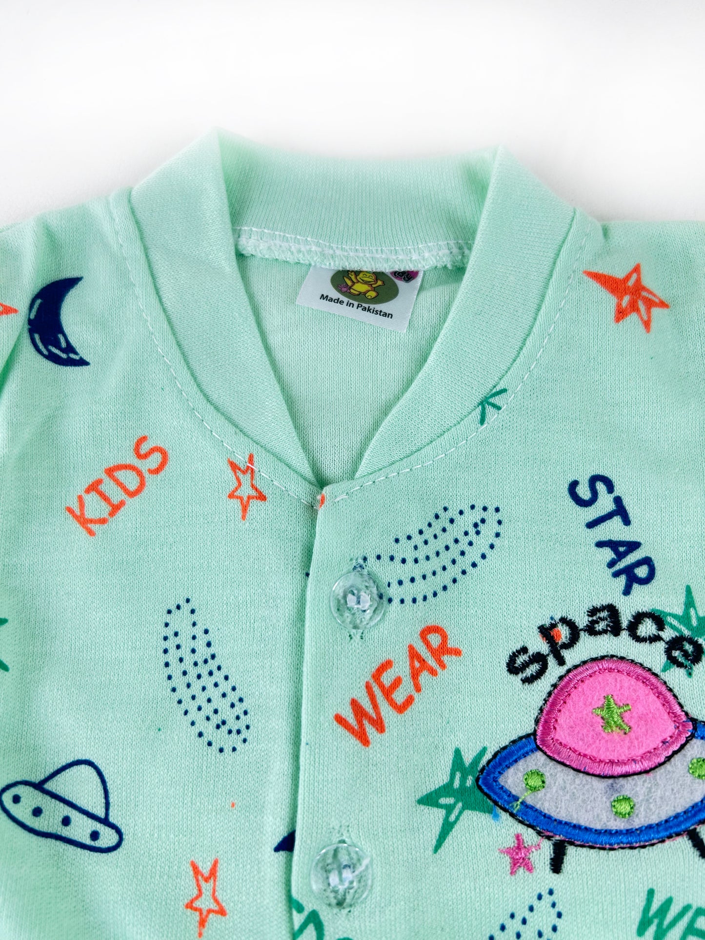 0Mth - 3Mth HG Space Star Green Suit For Newborn NBS453