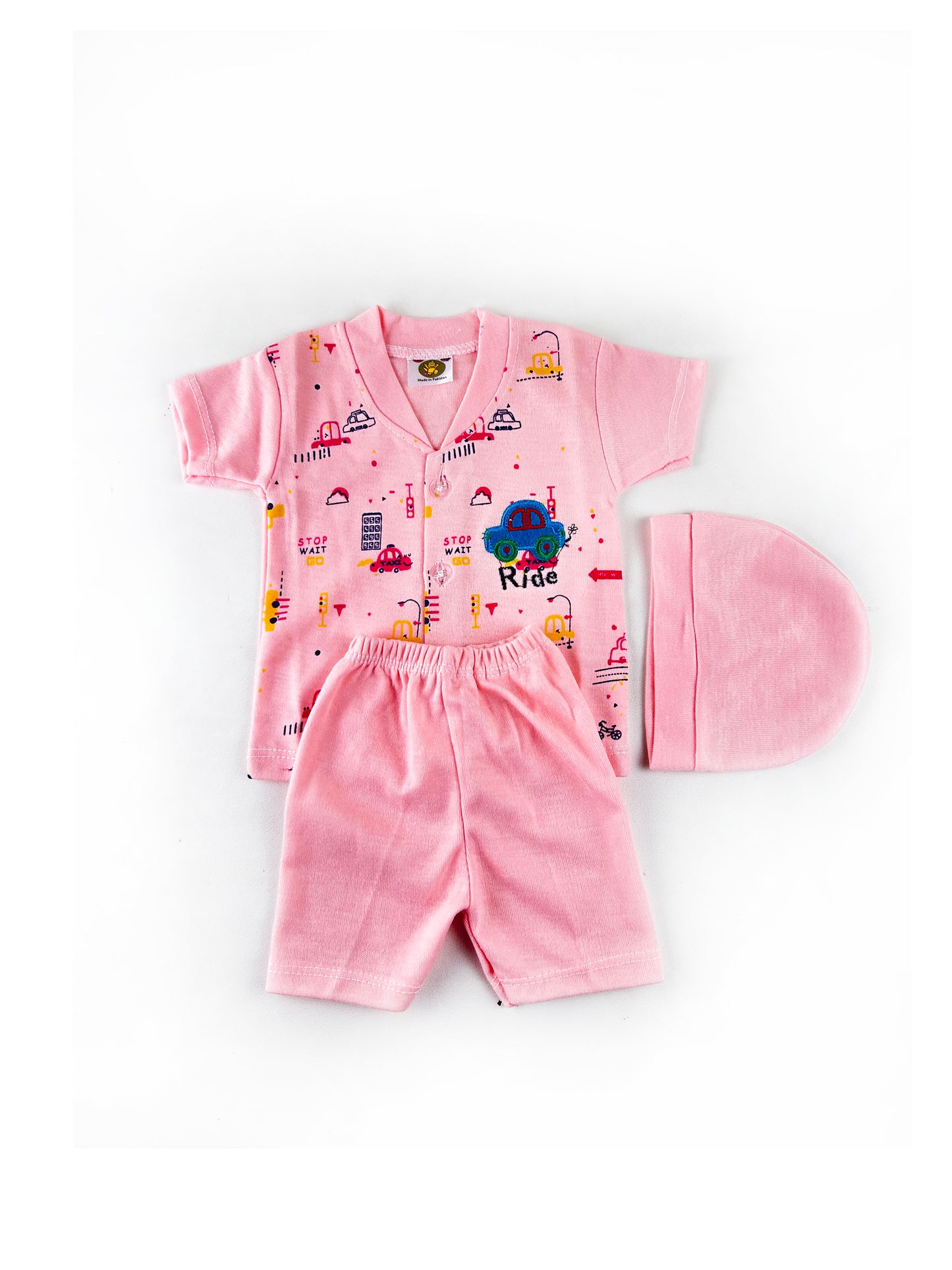 0Mth - 3Mth HG  Ride Pink Suit For Newborn NBS459