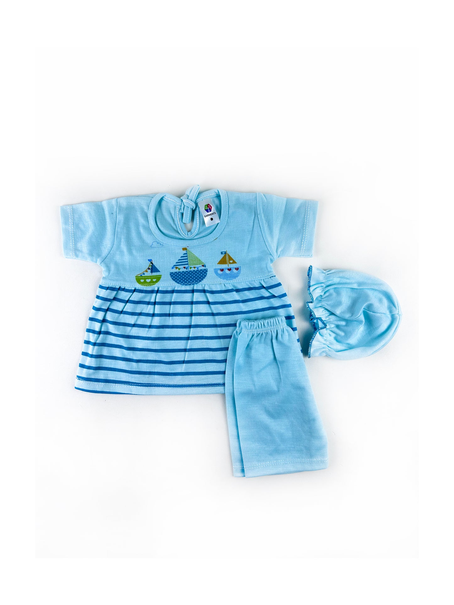 HG Newborn Baby Suit 0Mth - 3Mth Ship Blue NBS467