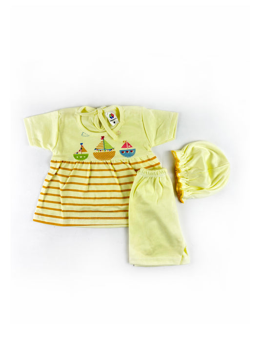 HG Newborn Baby Suit 0Mth - 3Mth Ship Yellow NBS468