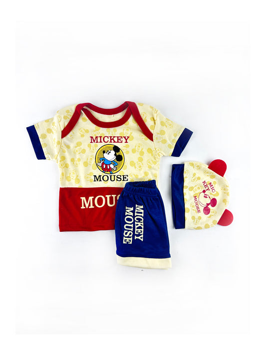 0Mth - 3Mth PG MM Red  Suit For Newborn NBS494