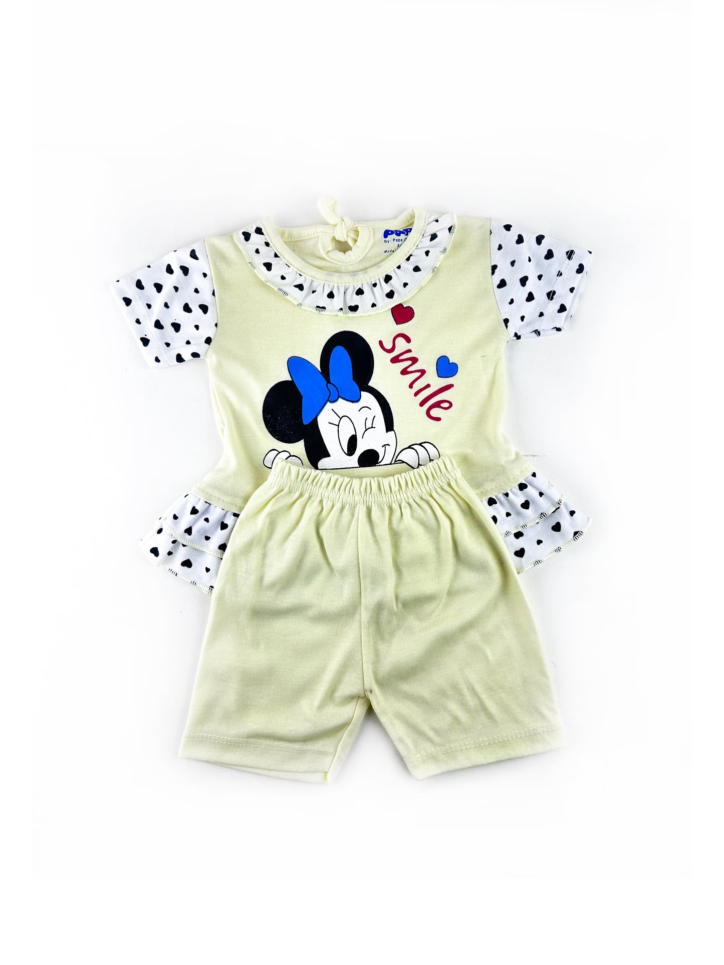 PG Newborn Baby Suit 3Mth - 9Mth Smile Minnie Light Yellow NBS488