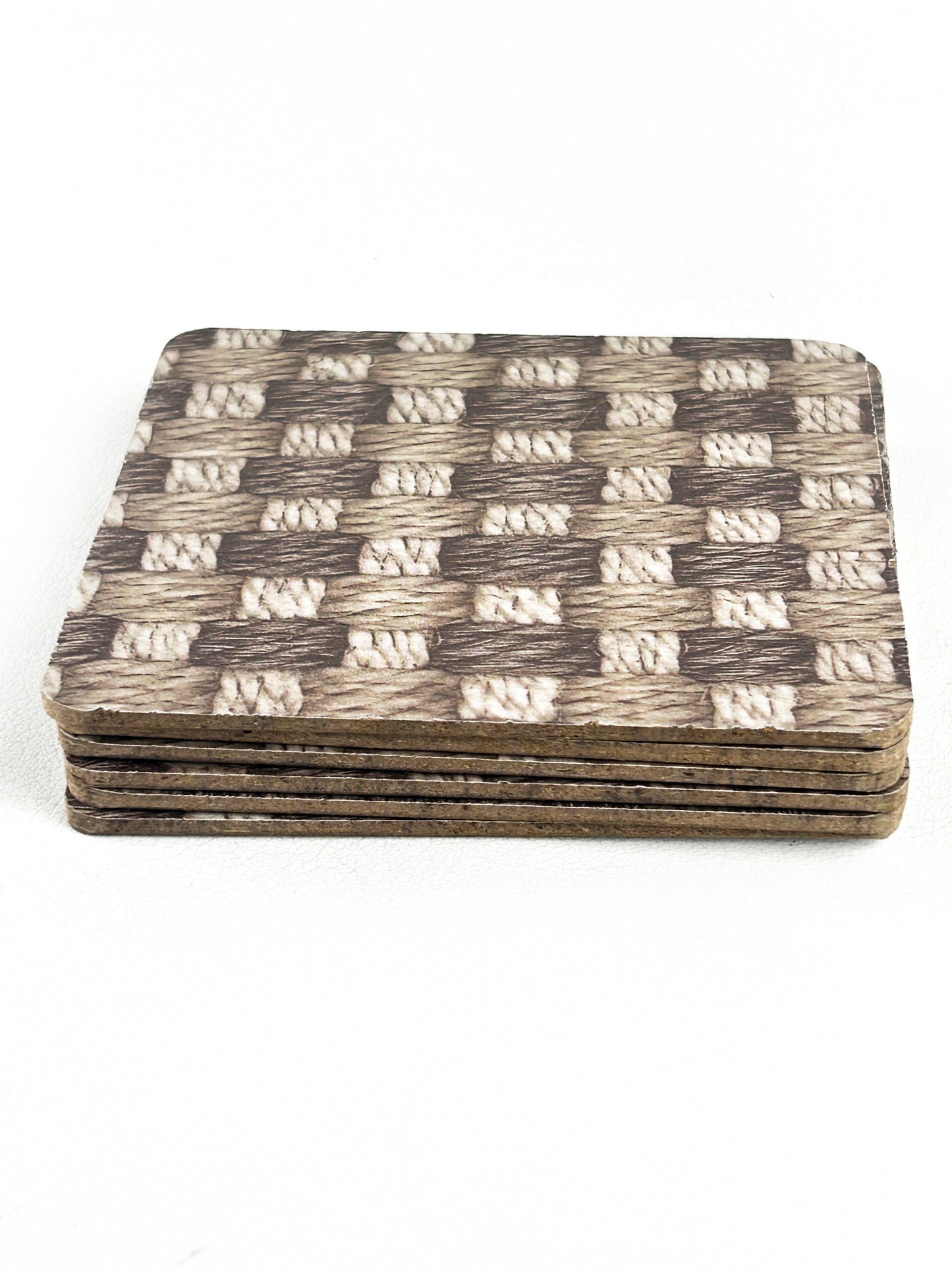 Pack of 6 Square Coasters Multi-design