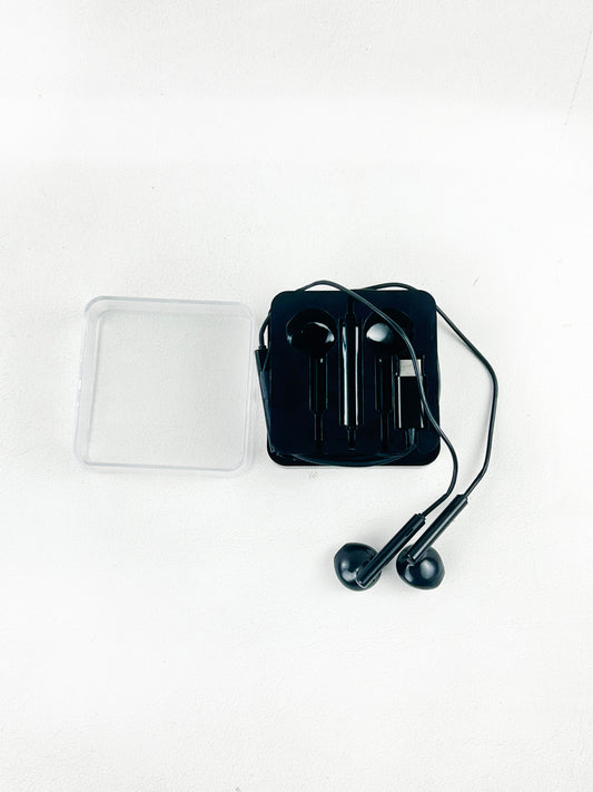 Black Type-C Wired Handsfree in Box MA67
