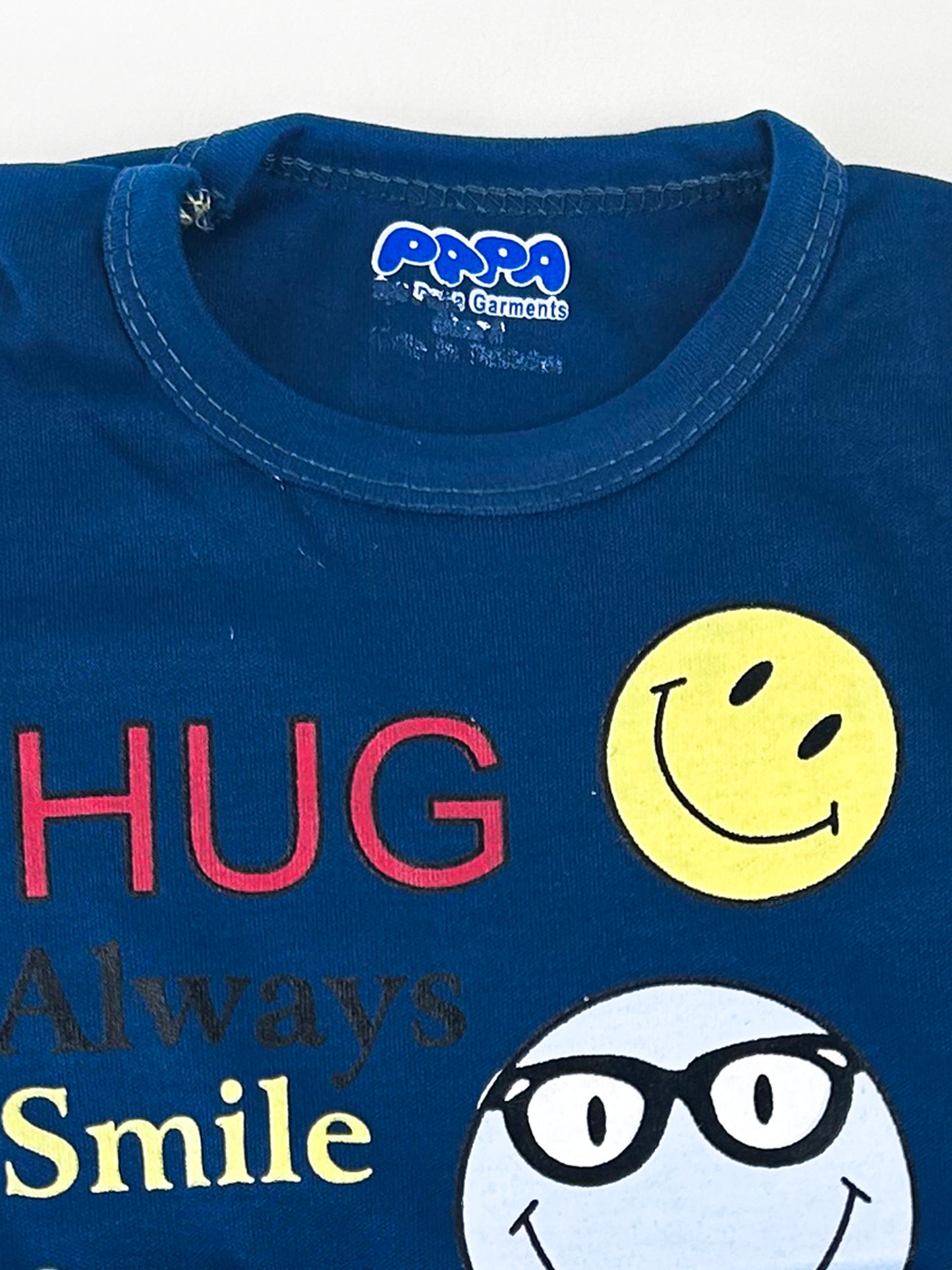 3Mth - 9Mth  Smile Dark Blue  Baba Suit For Newborn PG NBS471