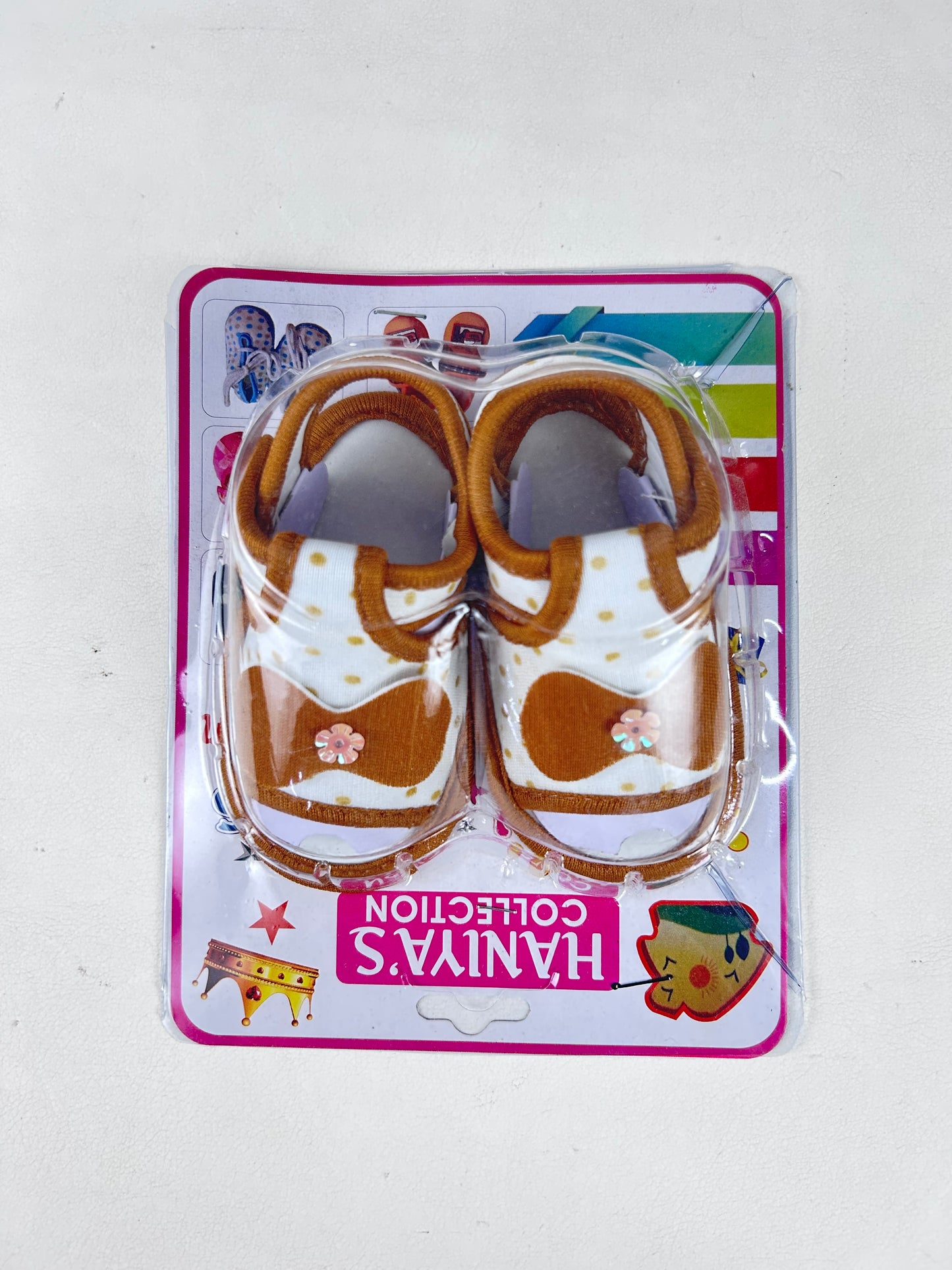 Baby Girl Crochet Sandal Brown HG NBYB22