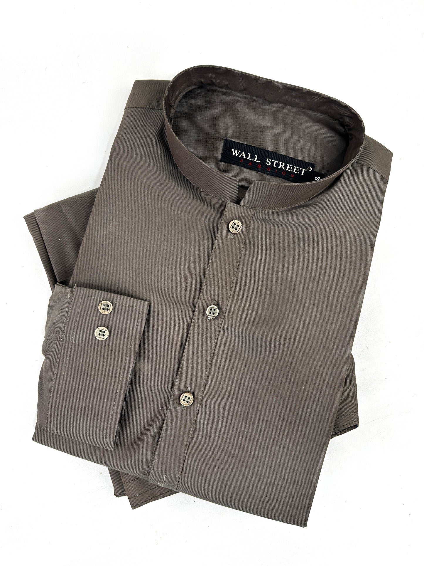 769- 02 Brown Stitched Suit Kameez Shalwar For Men MSK215