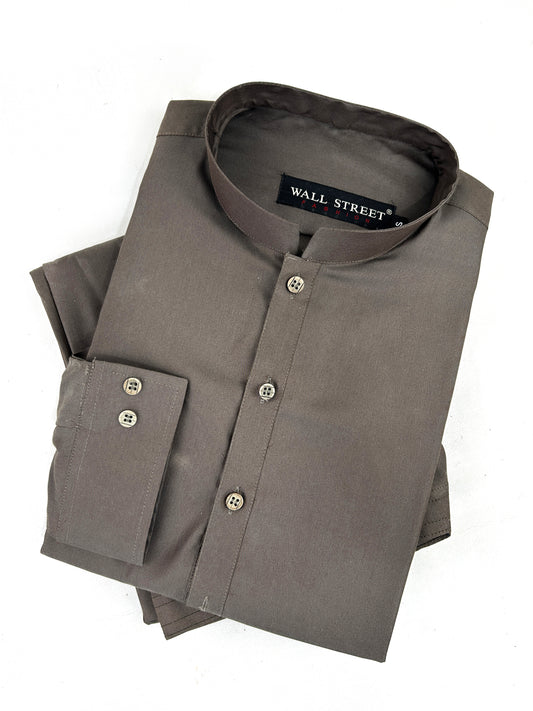 769- 02 Brown Stitched Suit Kameez Shalwar For Men MSK215