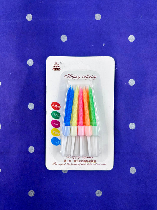Pack Of 10 Happy Birthday Party Candal Set BP78