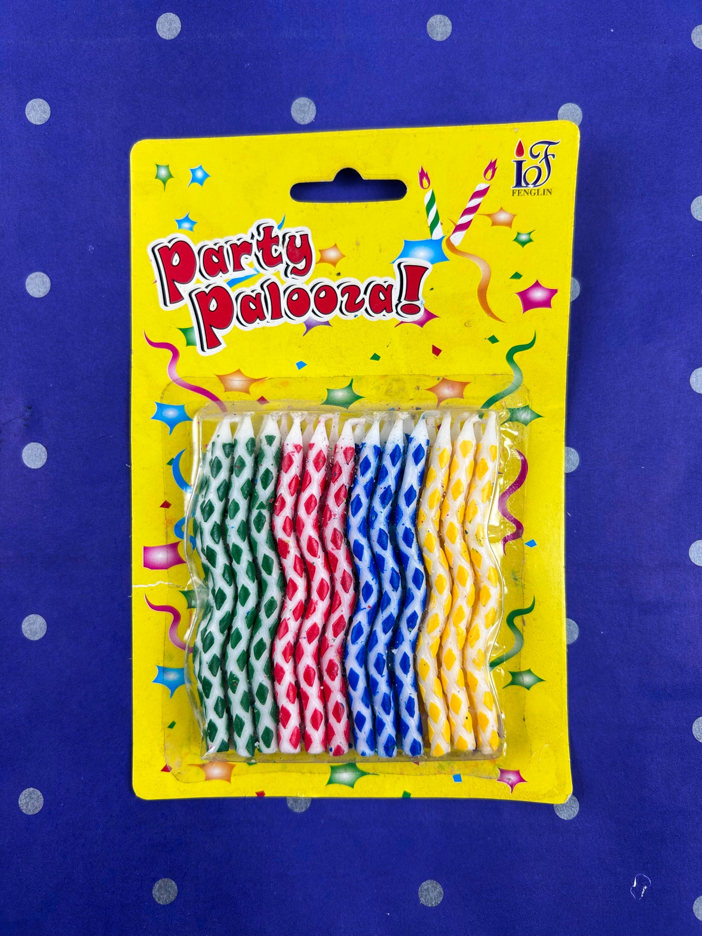 Pack Of 10 Palooza Happy Birthday Party Candal Set BP85