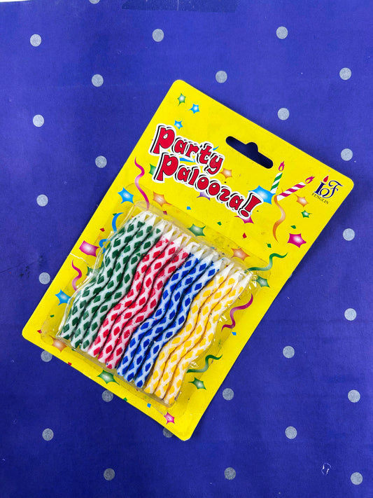 Pack Of 10 Palooza Happy Birthday Party Candal Set BP85