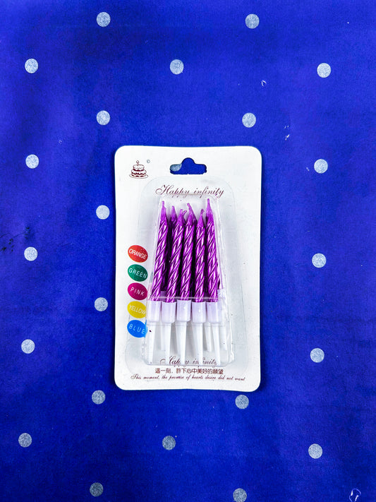 Pack Of 10 Happy Birthday Party Candal Set BP86