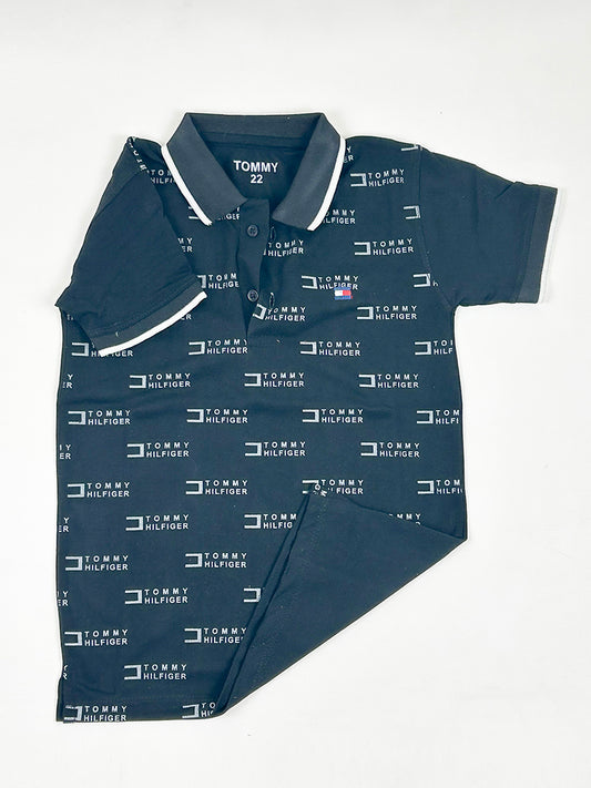 4Yrs - 8Yrs Navy Blue Polo T-Shirt For Boys BTS69