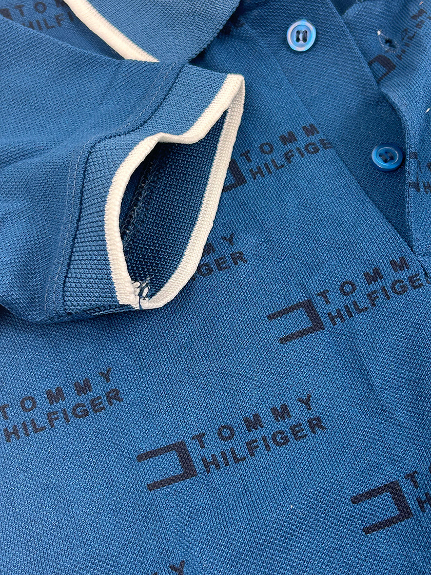 4Yrs - 8Yrs Blue Polo T-Shirt For Boys BTS70