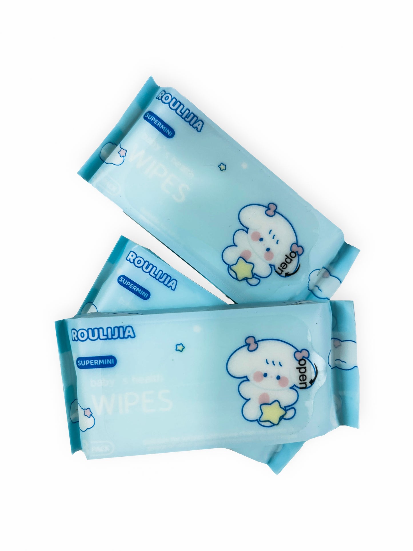 Pack of 4 Mini Portable Wet Wipes C55