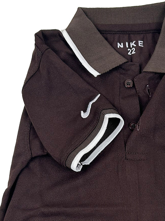 4Yrs - 8Yrs Dark Brown Polo T-Shirt For Boys BTS76