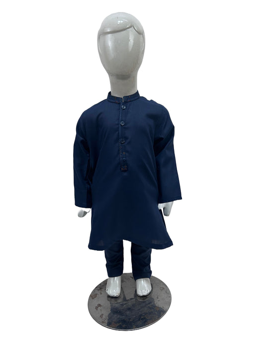 2Yrs - 14Yrs AB Navy Blue Boys Kameez Shalwar BKS140
