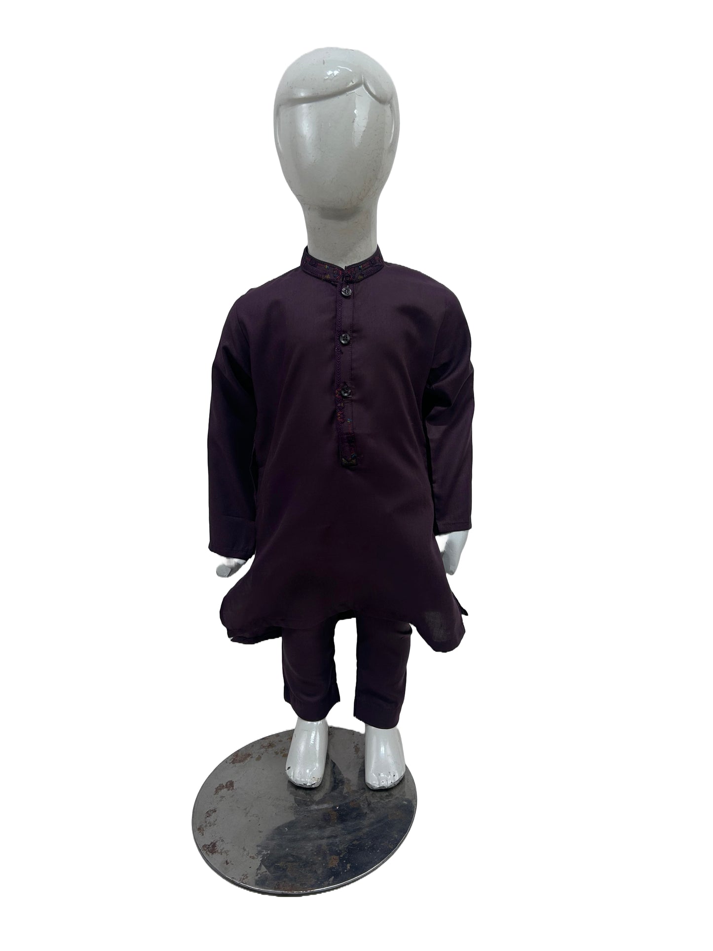 2Yrs - 14Yrs AB Dark Purple Boys Kameez Shalwar BKS141