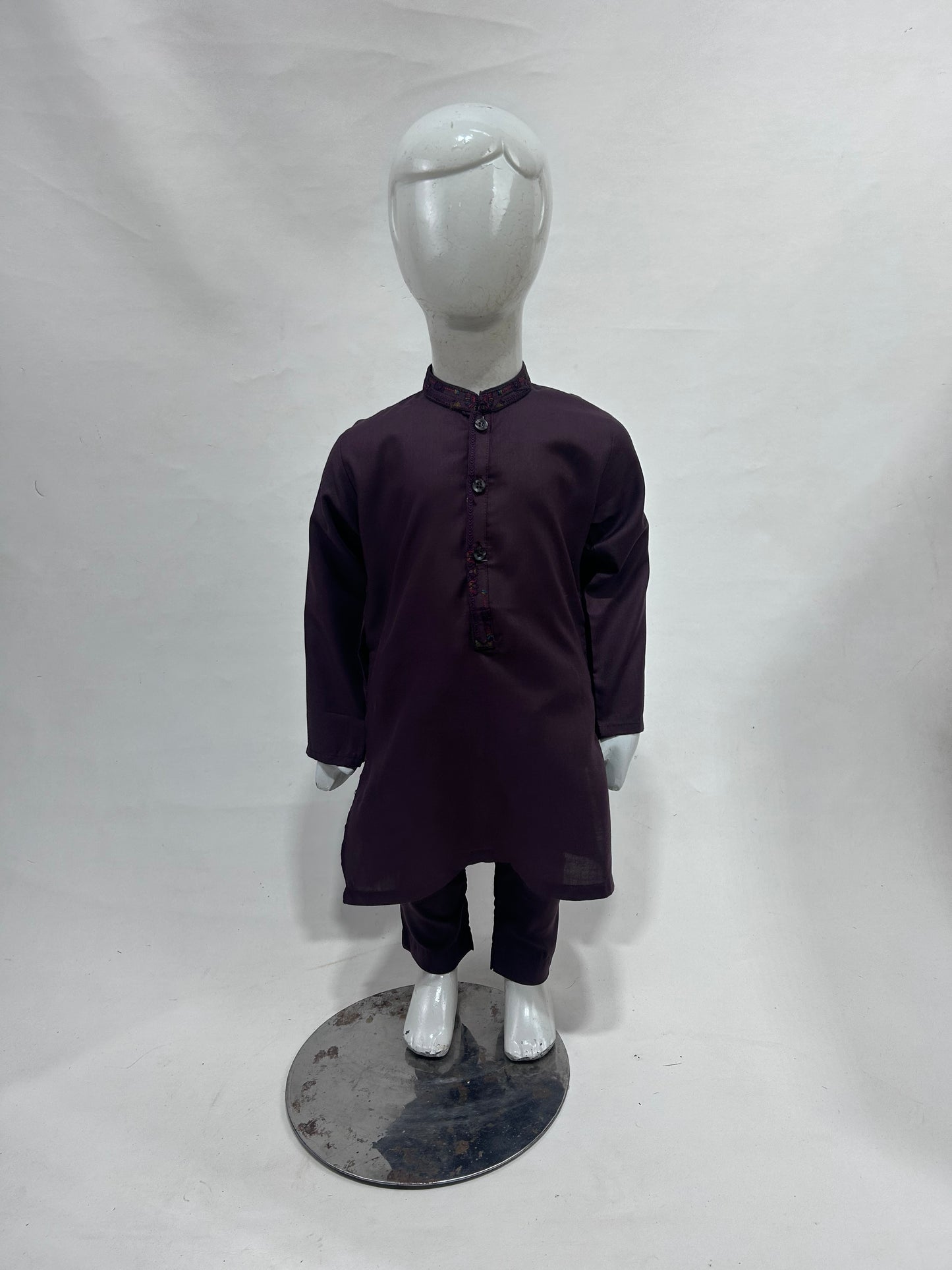 2Yrs - 14Yrs AB Dark Purple Boys Kameez Shalwar BKS141