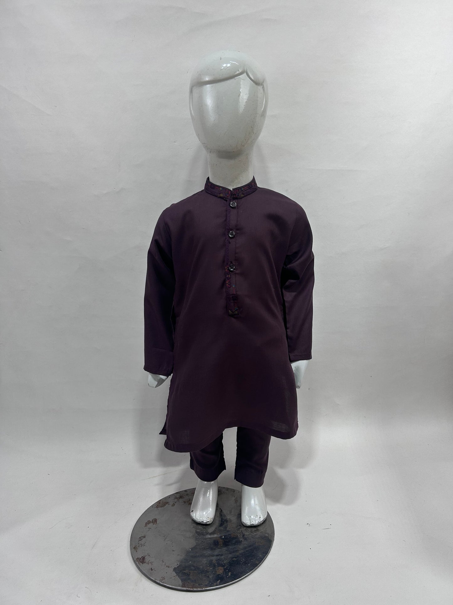 2Yrs - 14Yrs AB Dark Purple Boys Kameez Shalwar BKS141