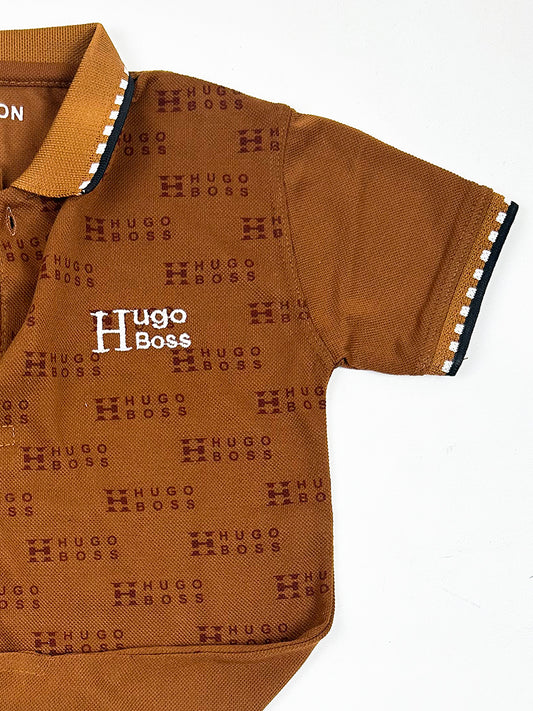 4Yrs - 8Yrs Caramel Brown Polo T-Shirt For Boys BTS78