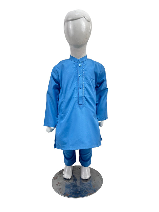 2Yrs - 14Yrs AB Blue Boys Kameez Shalwar BKS145