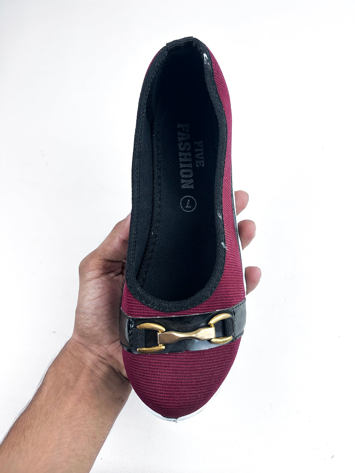 Maroon Casual Pumps For Women WP06