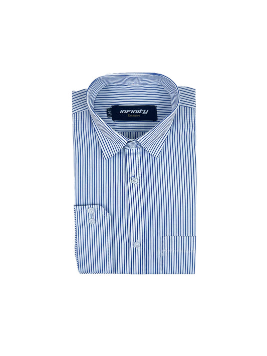 D Blue Line Formal Dress Shirt For Men's MFS283