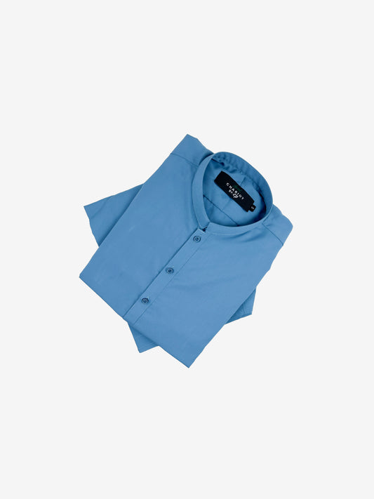 751/1-11 Sky Blue Stitched Suit Kameez Shalwar For Men MSK177