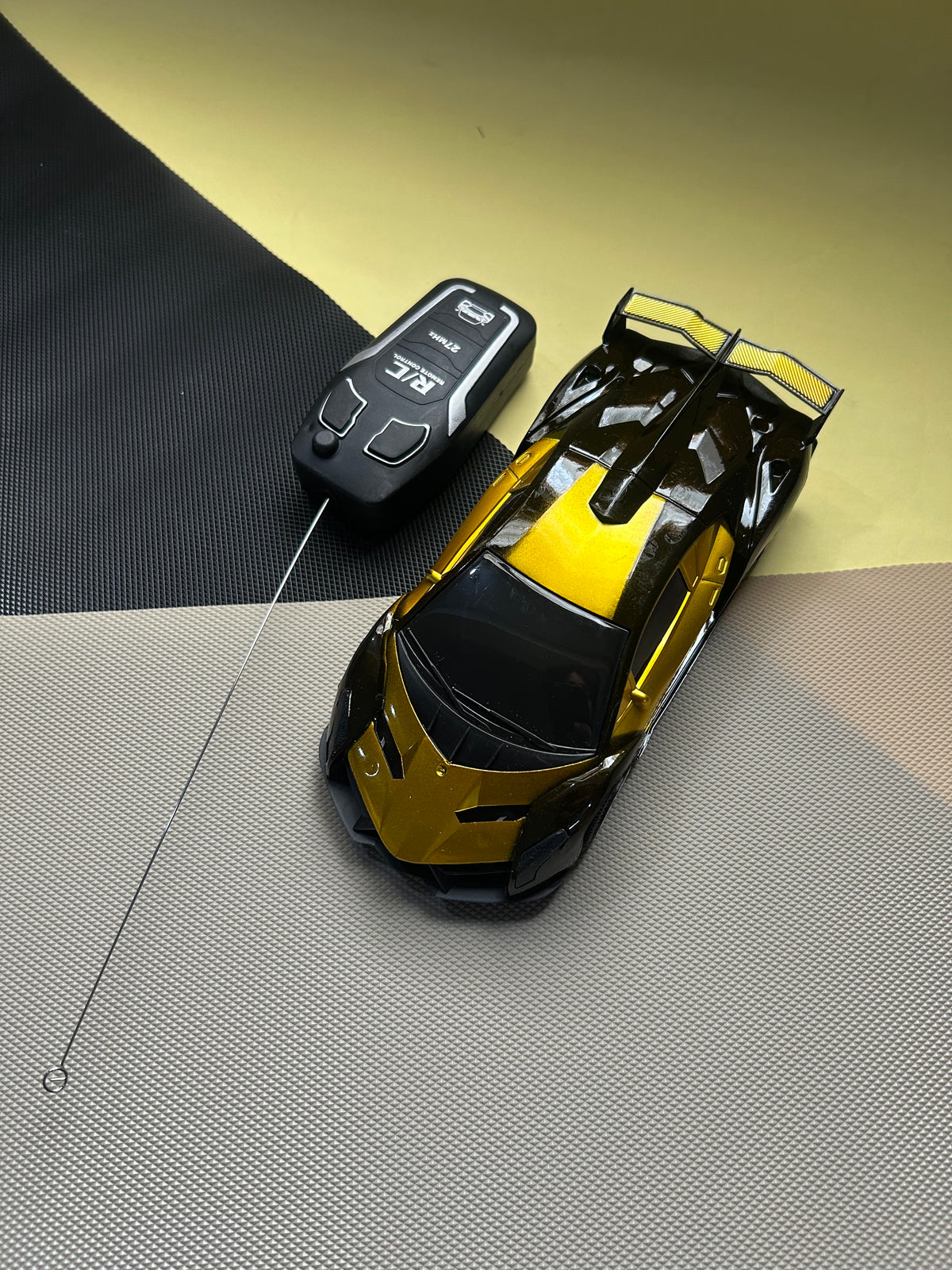Yellow Rechargeable / Cell Operated High-Speed RC Car for Kids KTY211